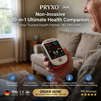 2026 Pryxo™ second generation 10-in-1 smart blood medical instrument / 10 health reports - No-Prick📈
