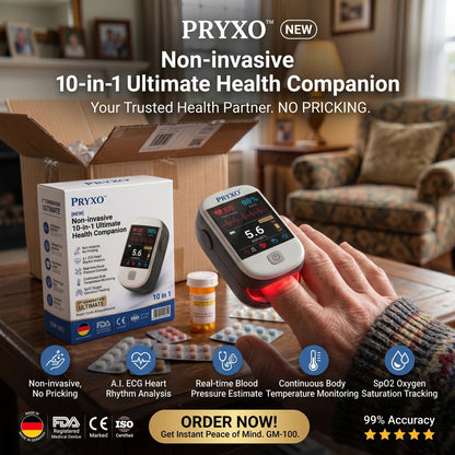 2026 Pryxo™ second generation 10-in-1 smart blood medical instrument / 10 health reports - No-Prick📈