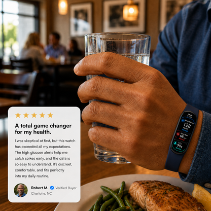 🔥80% OFF Launch Offer 🏆 2026 Pryxo™ M9 Non-Invasive Smart Band 📈12 health reports - No-Prick