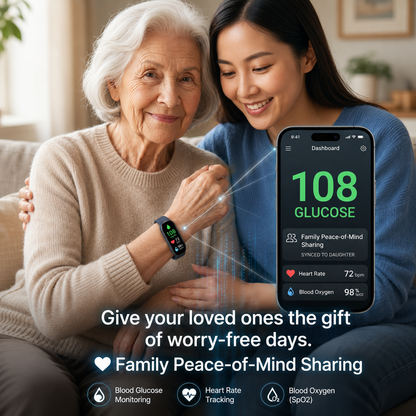 🔥80% OFF Launch Offer 🏆 2026 Pryxo™ M9 Non-Invasive Smart Band 📈12 health reports - No-Prick